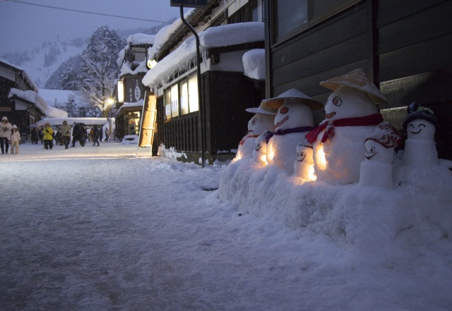 白峰雪だるま