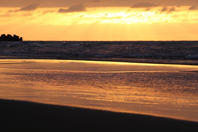 徳光海岸夕景