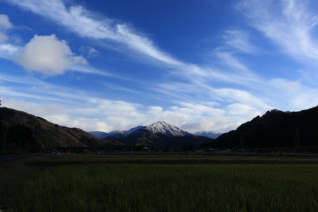 初冬の山里