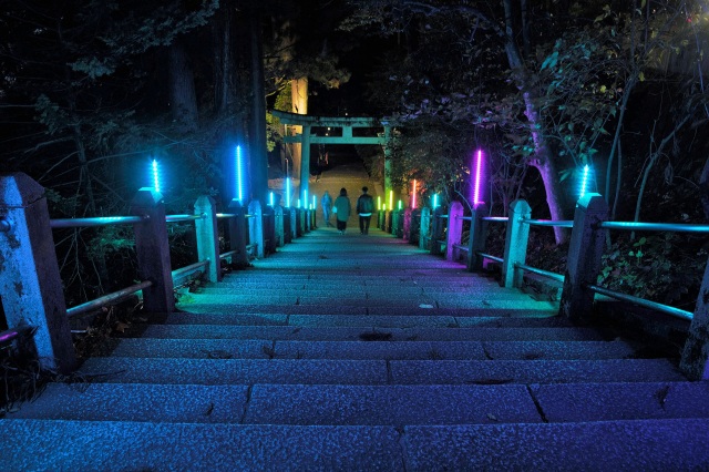 白山比咩神社　ライトアップ