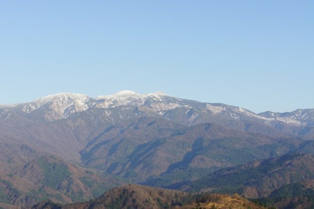 冠雪の白山