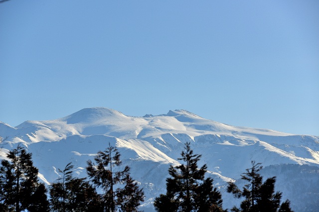 西山からの白山（）