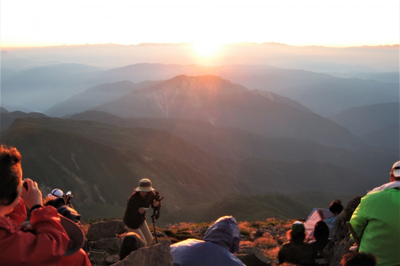 白山ご来光