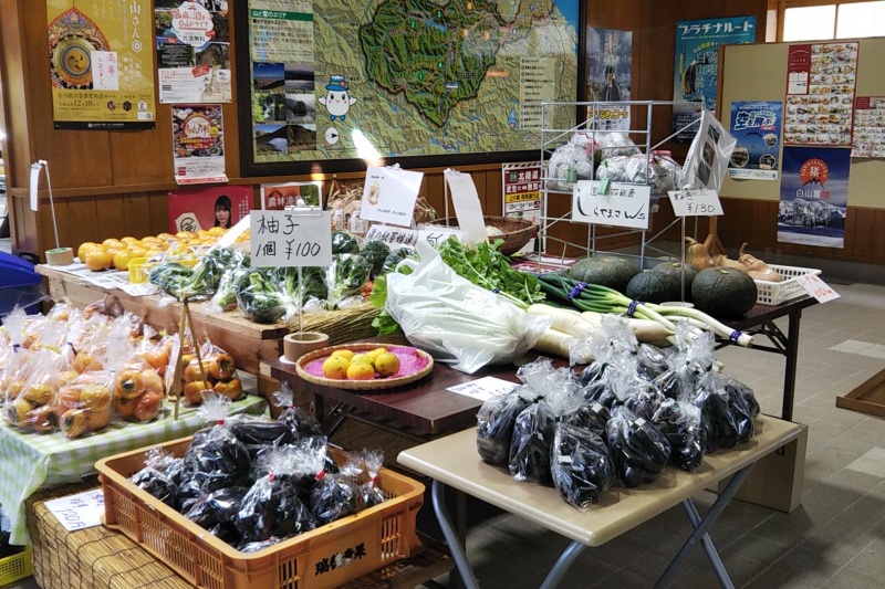 新鮮野菜の直売(冬期は除く)